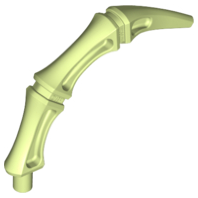 Onderdeel met Pin voor Been / Rib / Staart Yellowish Green